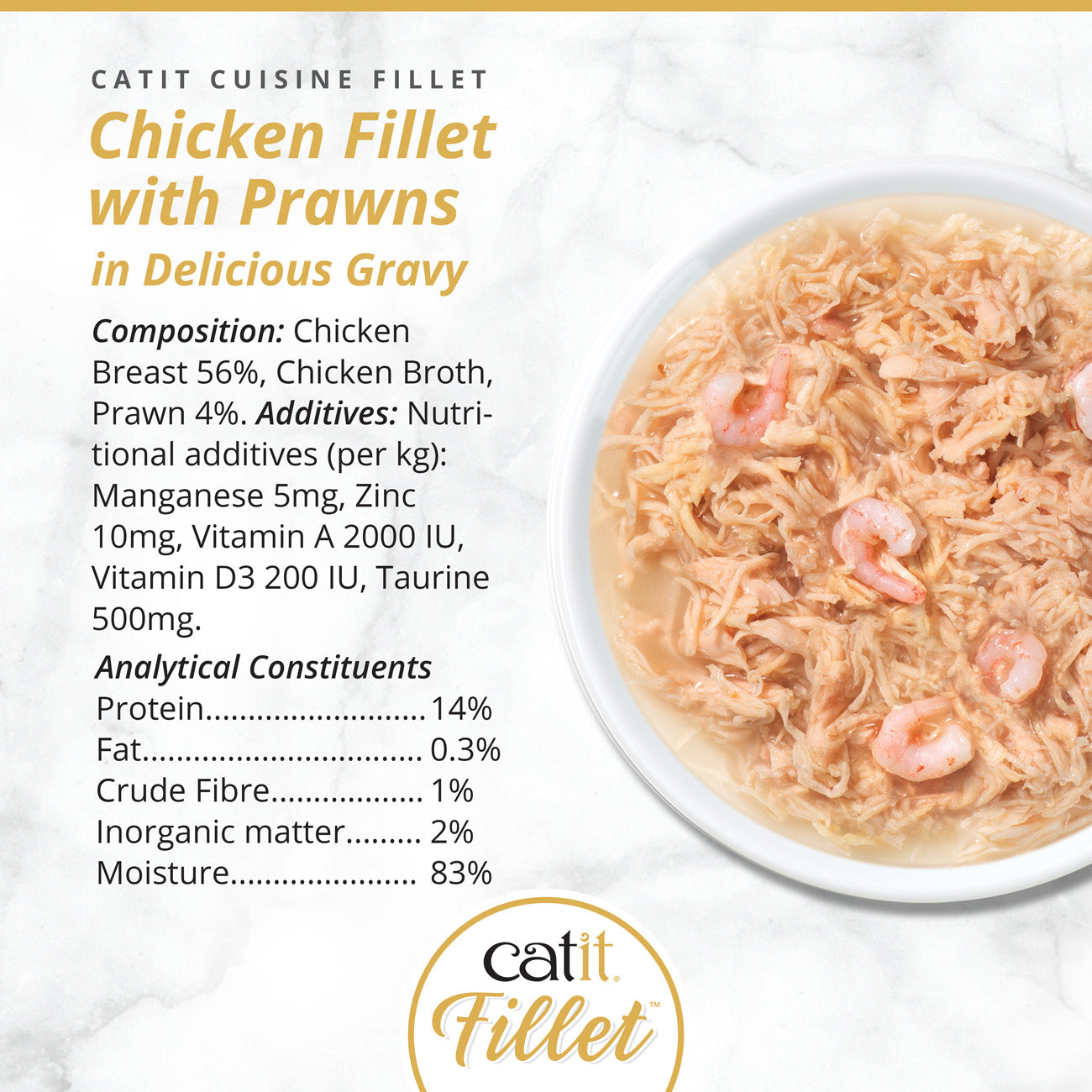 Catit Chicken Fillet with Prawns75g