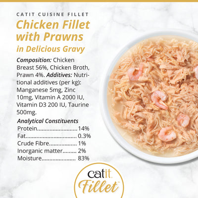 Catit Chicken Fillet with Prawns75g