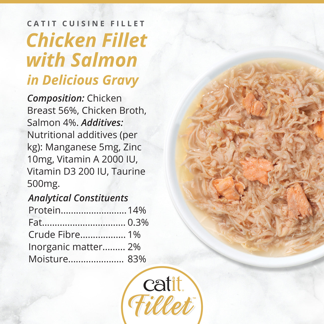 Catit Chicken Fillet with Salmon75g