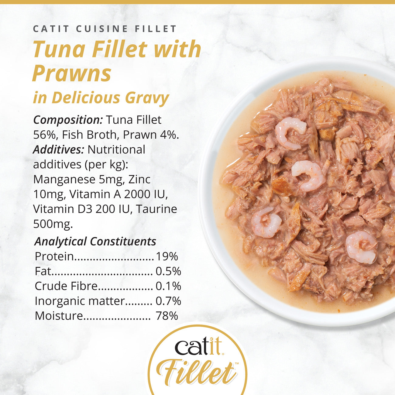 Catit Tuna Fillet with Prawns 75g