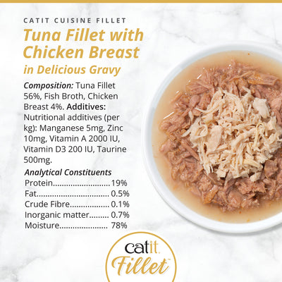 Catit Tuna Fillet with Chicken 75g