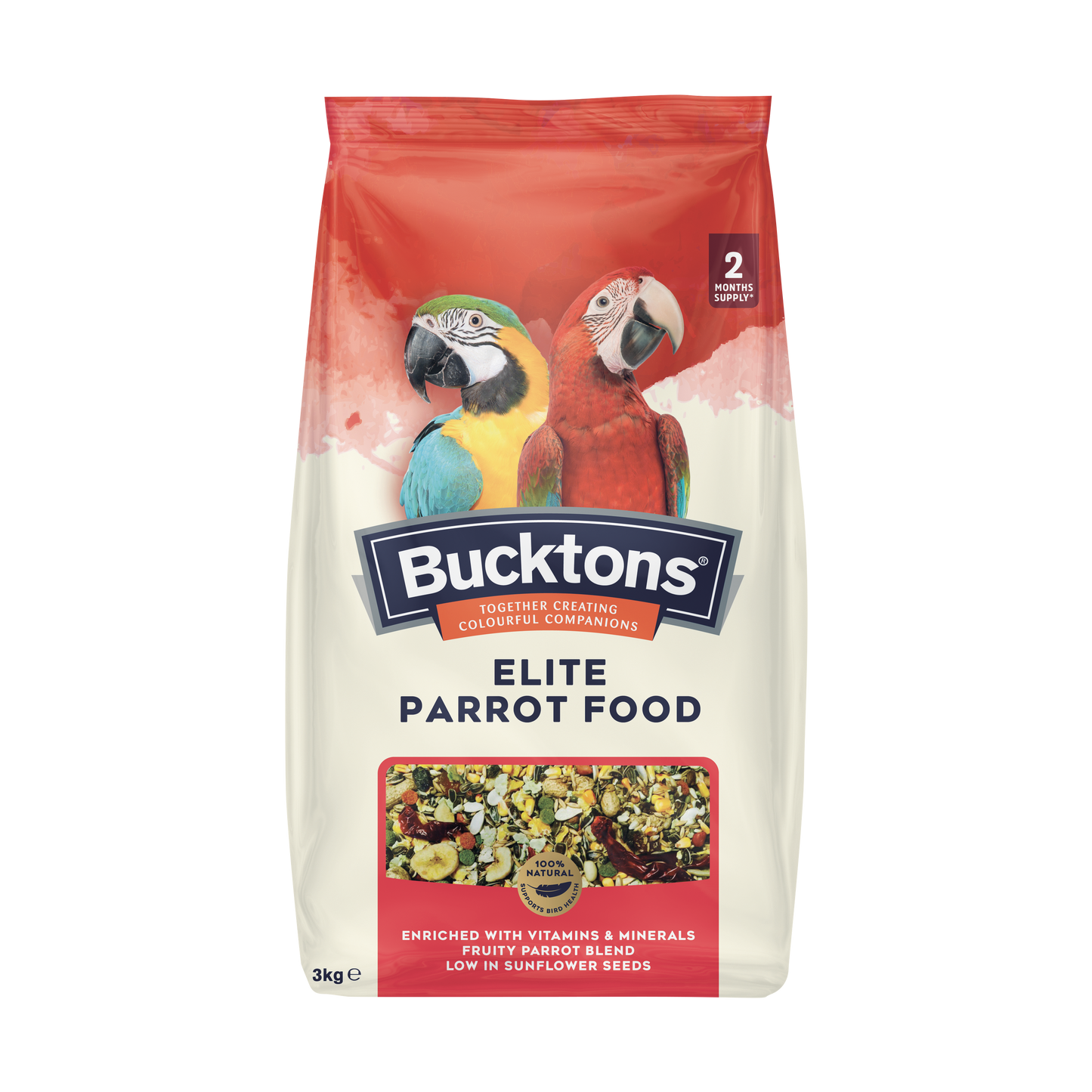 Bucktons Elite Parrot Food 3kg