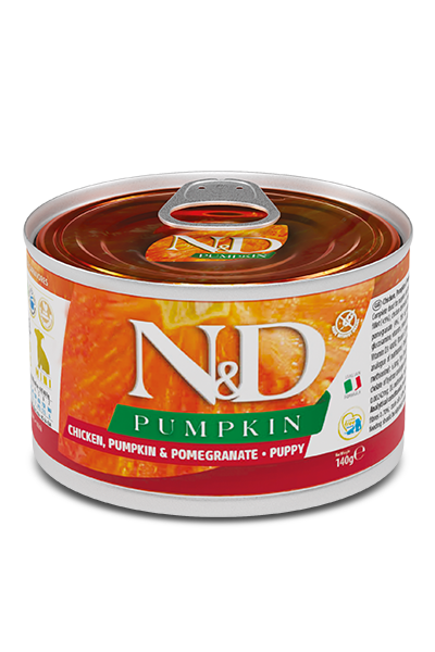 N&D Dog Chicken & Pumpkin & Pomegranate Puppy Mini 140g