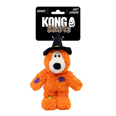 KONG Halloween Wild Knots Witch Bear Orange Small/Medium