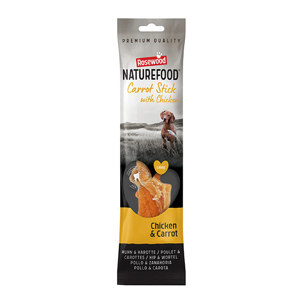 Naturefood Giant Chicken Wrapped Carrot Stick 70g