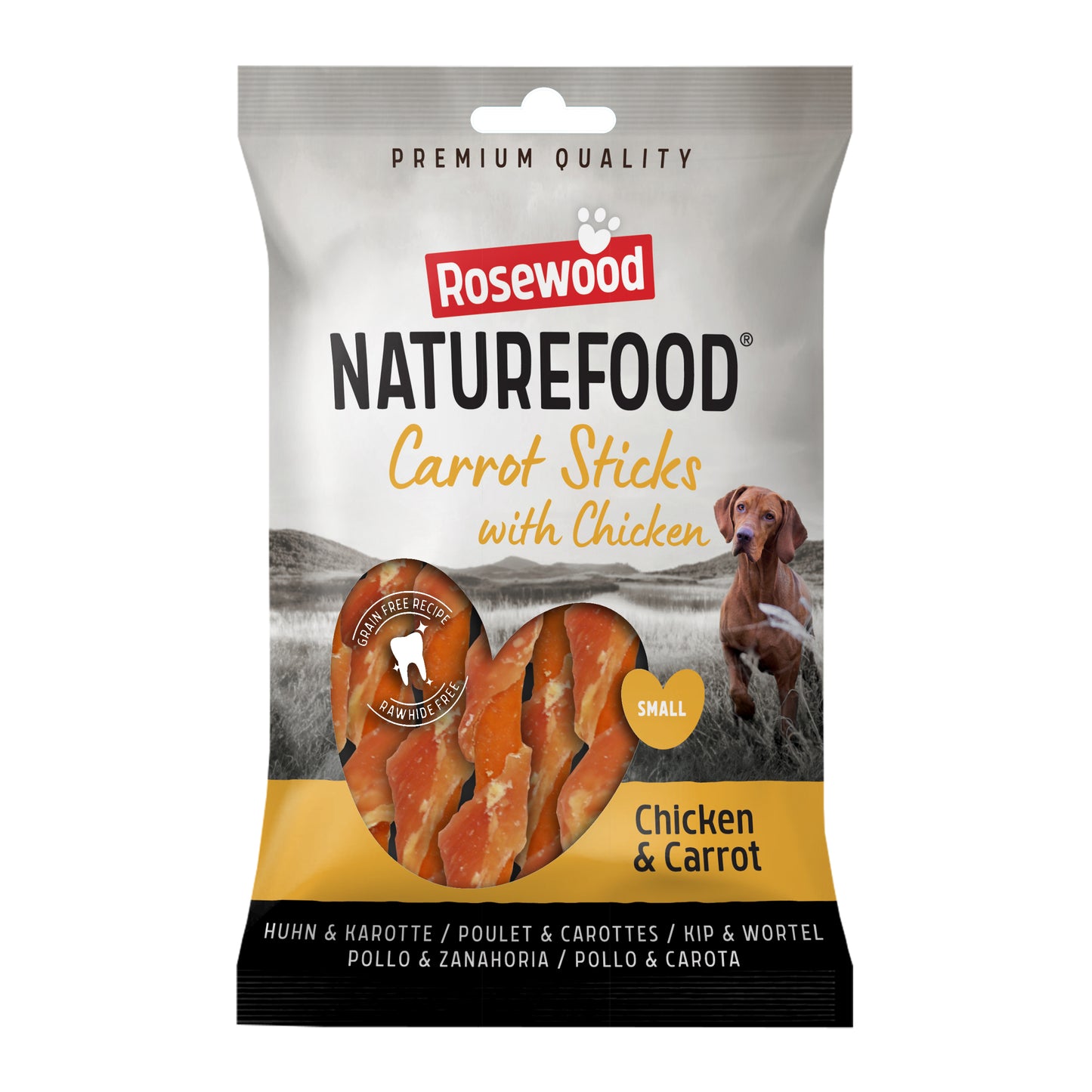 Naturefood Chicken Wrapped Carrot Sticks 80g