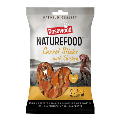 Naturefood Chicken Wrapped Carrot Sticks 80g