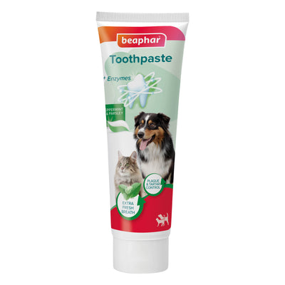 Beaphar Peppermint & Parsley Flavour Toothpaste with Enzymes for Cats & Dogs 100g