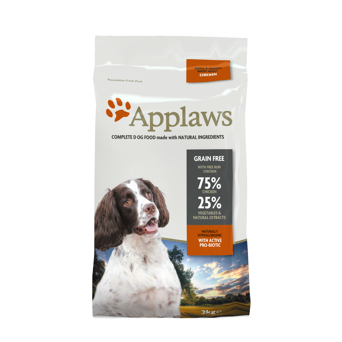 Applaws Dog Dry Small/Medium Breed Adult Chicken 2kg