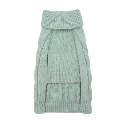 Banbury & Co Rural Retreats Seafoam Knit Dog Jumper Xtra Small