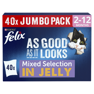 Felix Kitten As Good As It Looks Mixed Variety Beef 40x85g