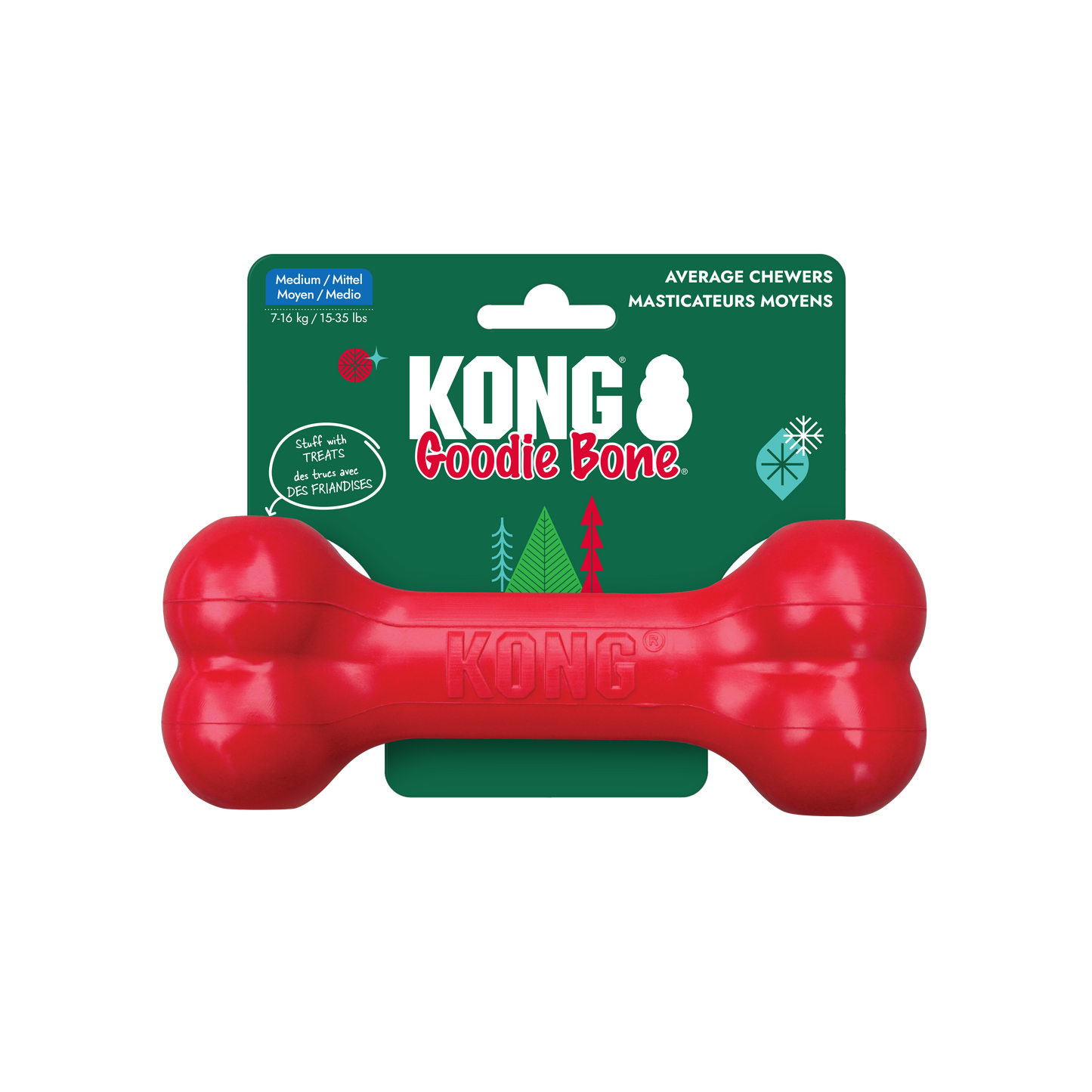 KONG Goodie Bone Holiday Medium