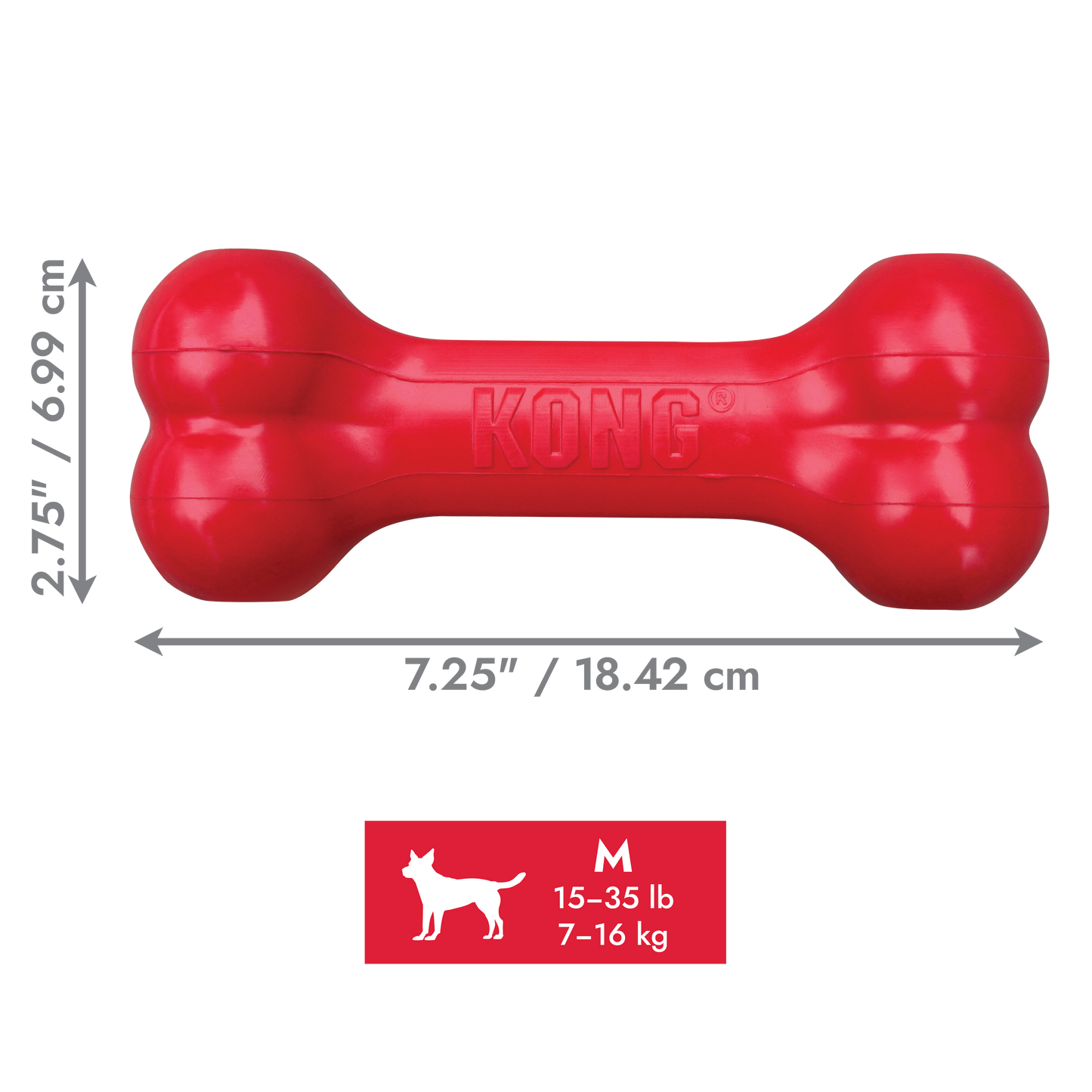 KONG Goodie Bone Holiday Medium