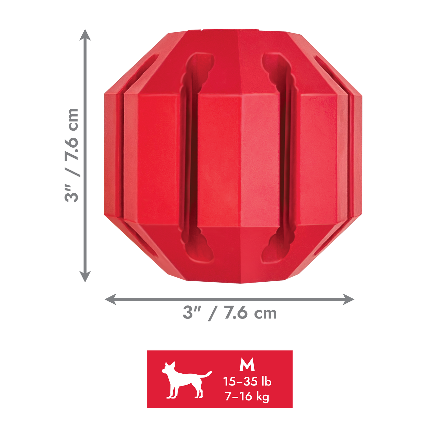 KONG Stuff A Ball Holiday Medium