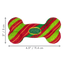 KONG Holiday AirDog Squeaker Bone Stripe Small