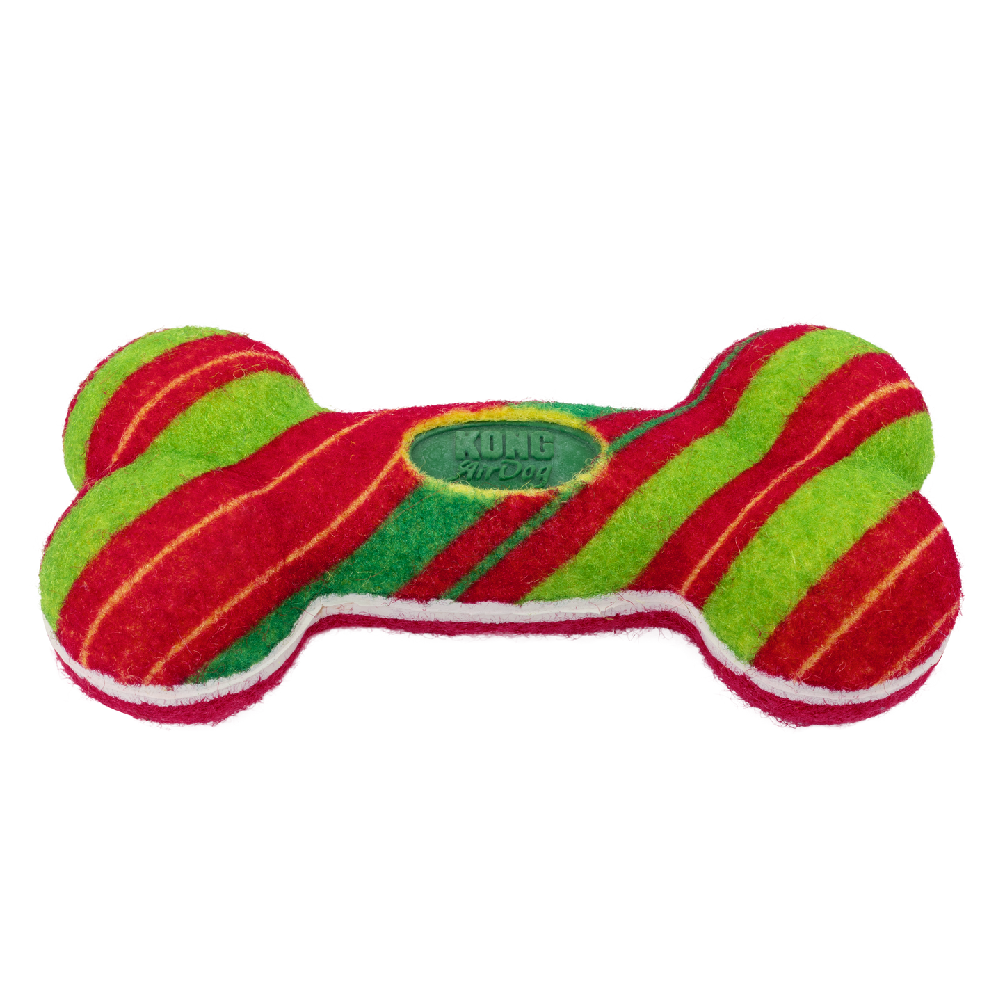 KONG Holiday AirDog Squeaker Bone Stripe Small
