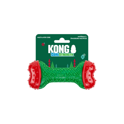 KONG Holiday CoreStrength Bone Green Small/Medium
