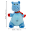 KONG Holiday Knots Belly Hippo Blue Medium/Large