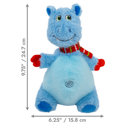 KONG Holiday Knots Belly Hippo Blue Medium/Large