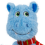 KONG Holiday Knots Belly Hippo Blue Medium/Large