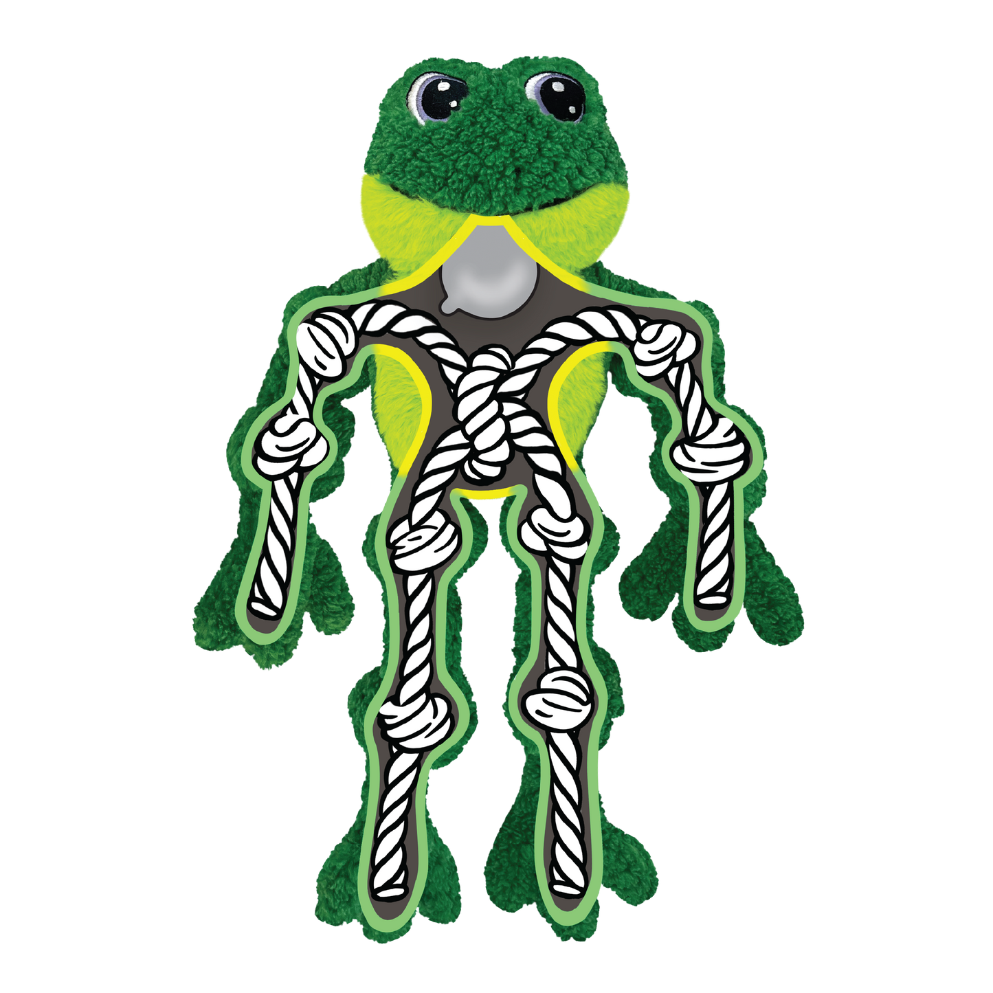 KONG Holiday Knots Bow Tie Frog Large/Extra Large