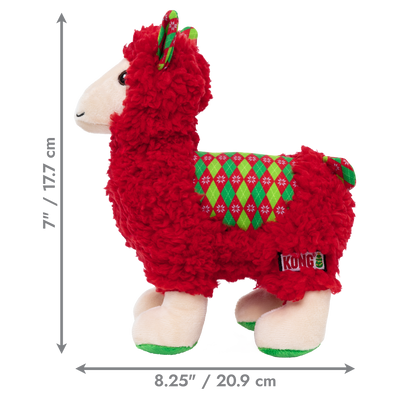 KONG Holiday Sherps Llama Red Medium