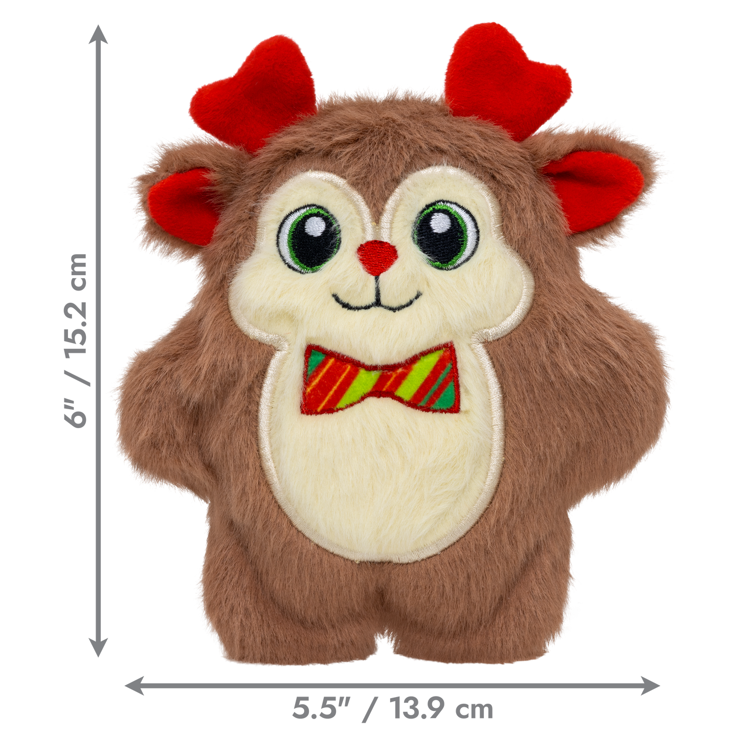 KONG Holiday Snuzzles Bow Tie Reindeer Small