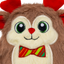 KONG Holiday Snuzzles Bow Tie Reindeer Small