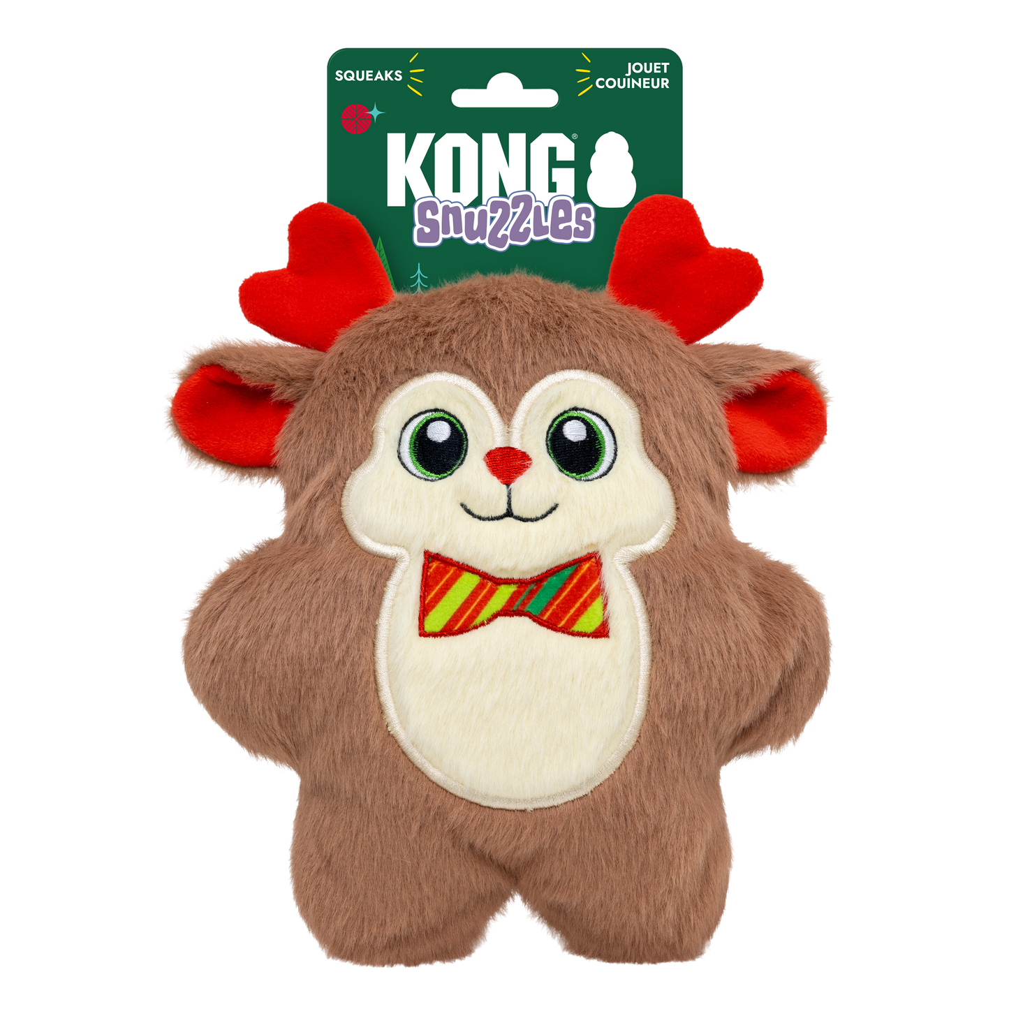 KONG Holiday Snuzzles Bow Tie Reindeer Medium