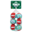 KONG Holiday SqueakAir Tennis Balls 6 Pack Medium