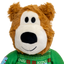 KONG Holiday Wild Knots Sweater Bear Green Medium/Large