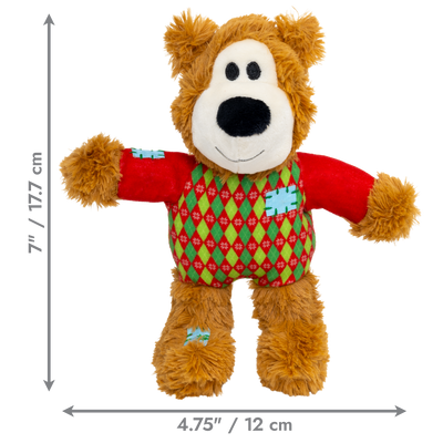 KONG Holiday Wild Knots Sweater Bear Red Small/Medium