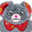 KONG Holiday Cat Snuzzles Mouse Grey