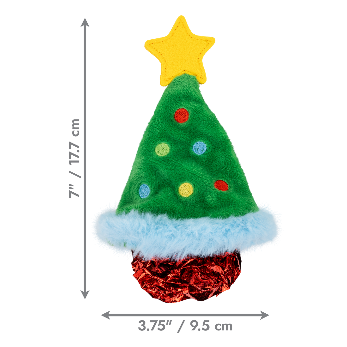 KONG Holiday Crackles Christmas Tree Green