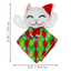 KONG Holiday Crackles Santa Kitty Argyle