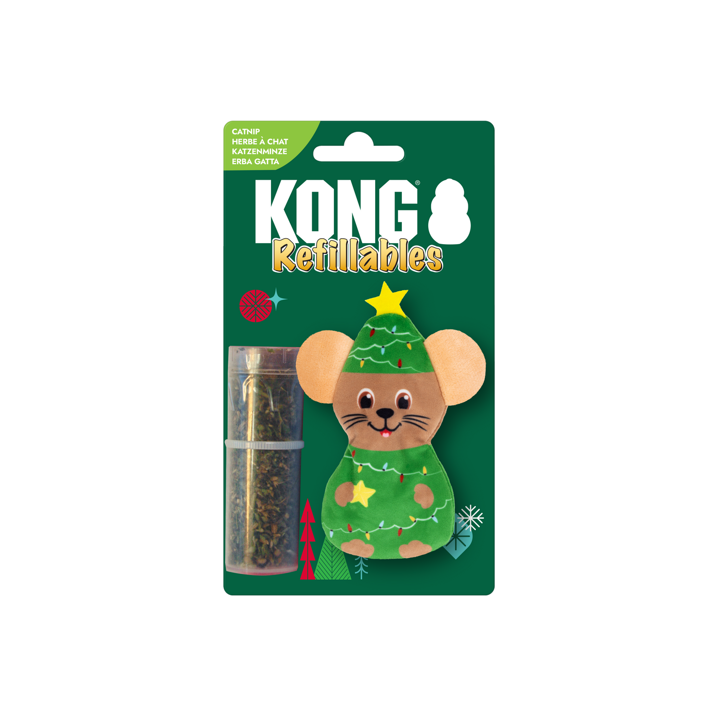 KONG Holiday Refillables Mouse