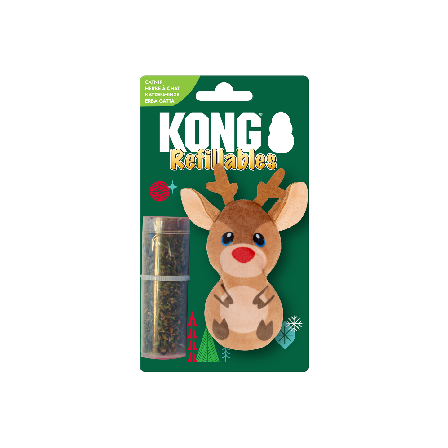 KONG Holiday Refillables Reindeer