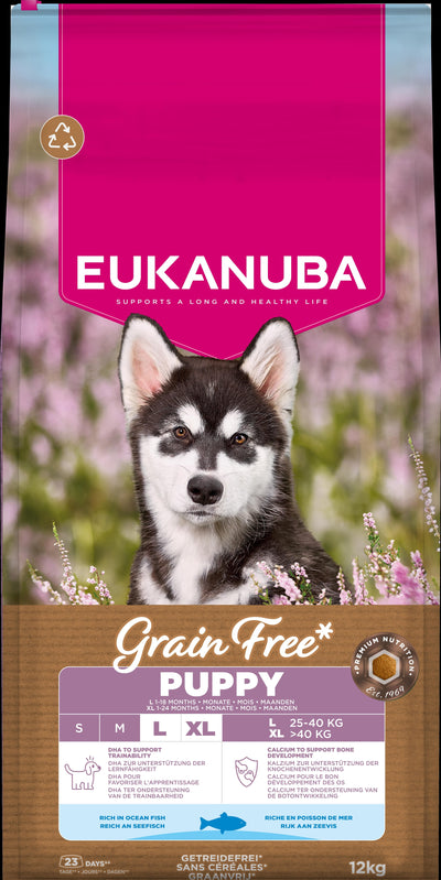 Eukanuba Grain Free - Ocean Fish -  Puppy Large 12kg
