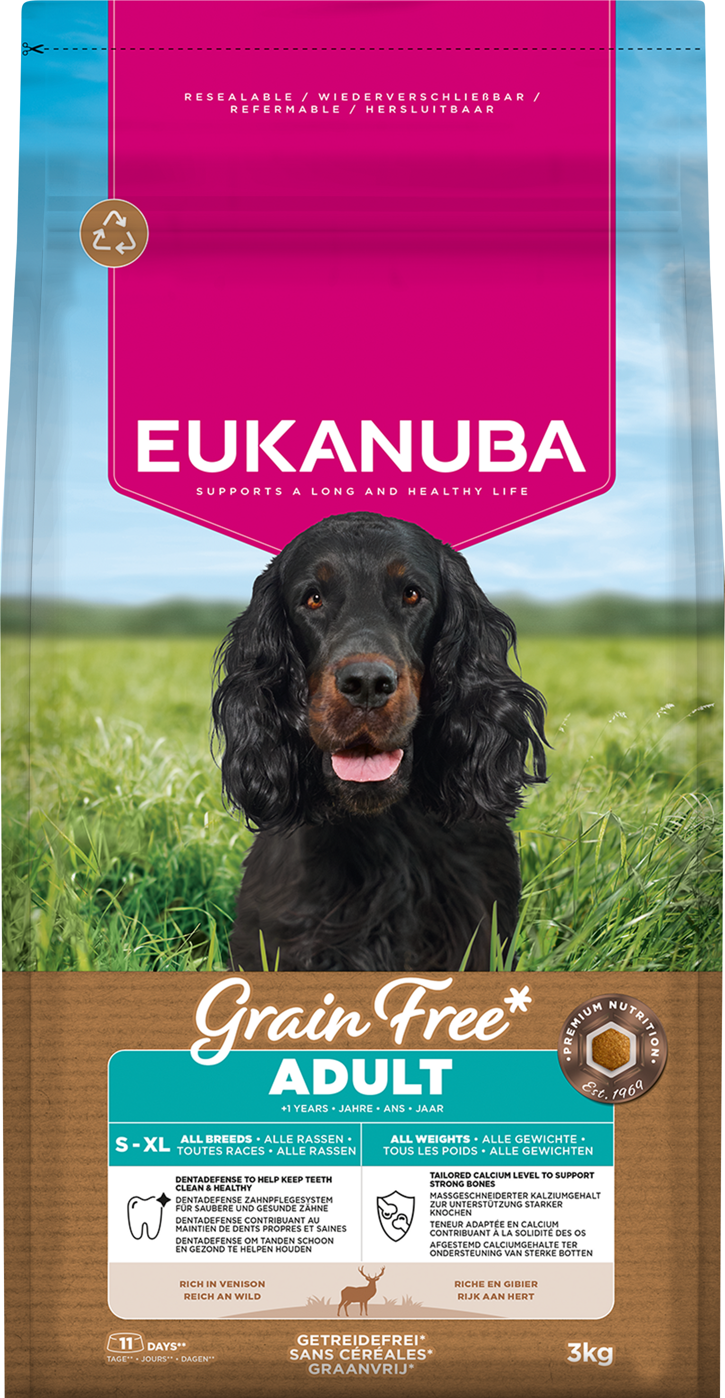 Eukanuba Grain Free - Venison -  Adult 3kg