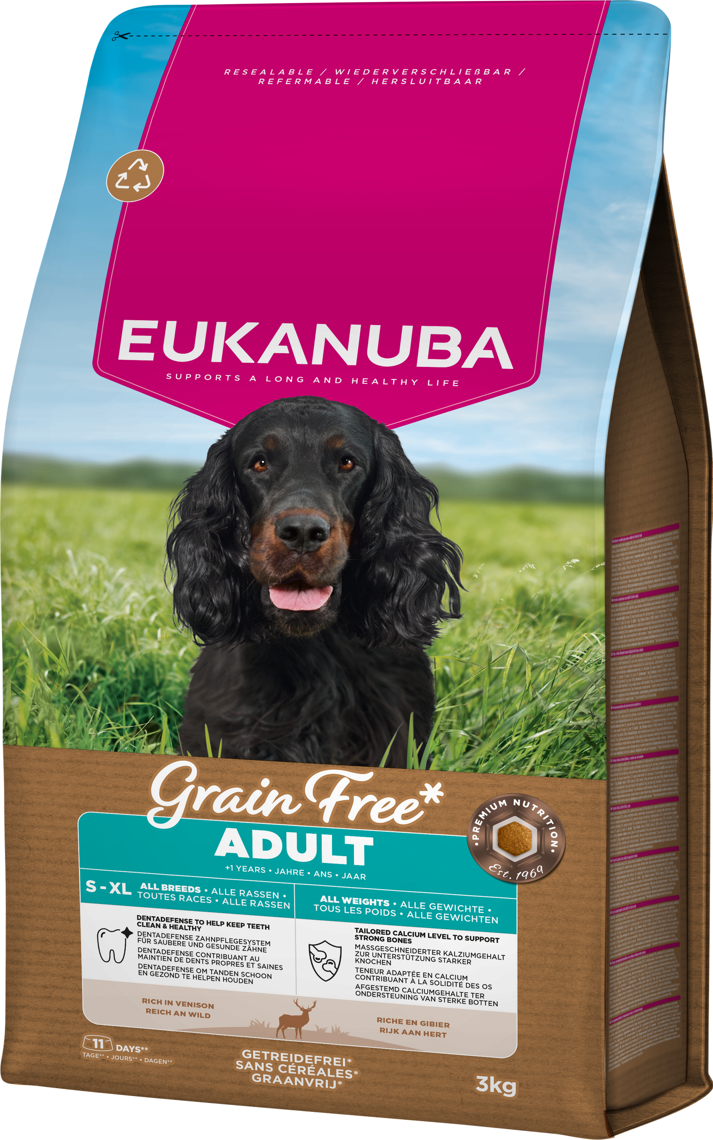 Eukanuba Grain Free - Venison -  Adult 3kg