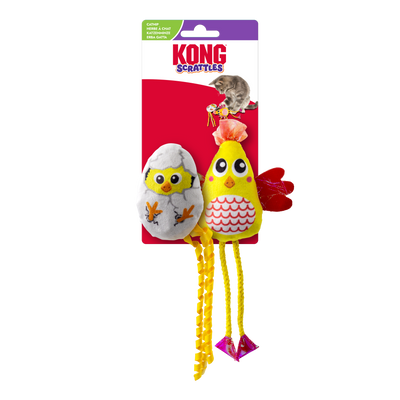 KONG Scrattles Chicken 2-pk