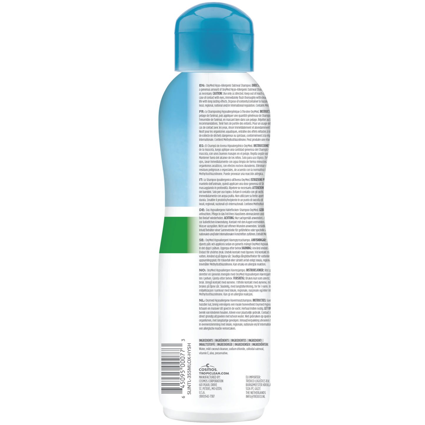 TropiClean OxyMed Hypoallergenic Shampoo for Pets 355ml