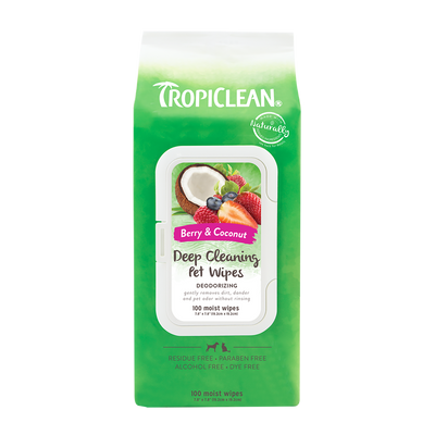 Tropiclean Deep Cleaning Wipes