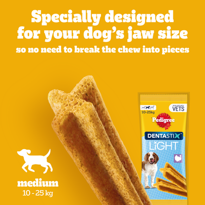 PEDIGREE DentaStix Light Daily Dental Chews Medium Dog 5 Sticks