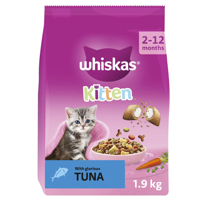 WHISKAS 2-12mths Cat Complete Dry with Tuna 1.9kg