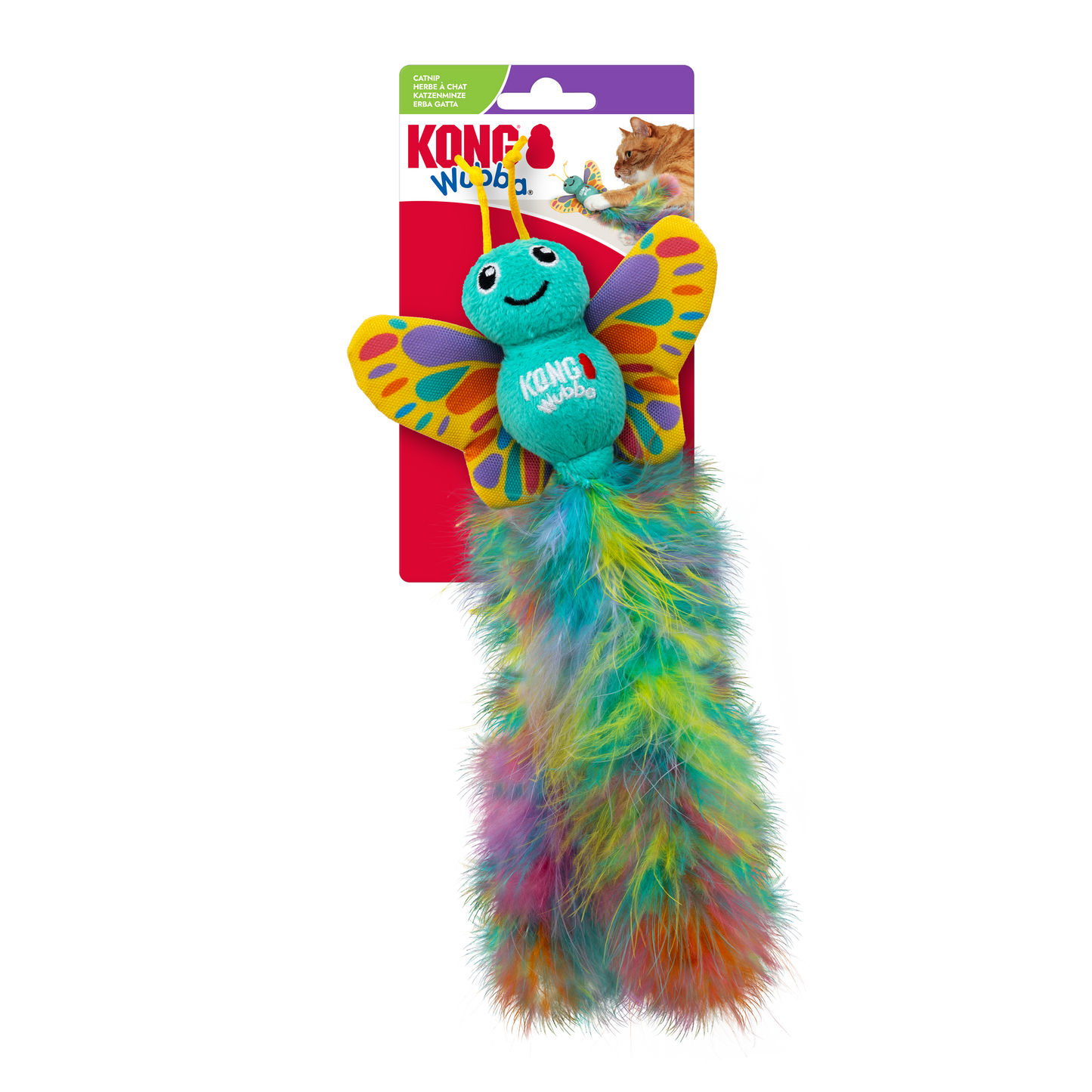 KONG Cat Wubba Butterfly