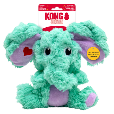 KONG Valentines Scrumplez Elephant Mint Medium