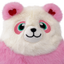 KONG Valentines Snuzzles Panda Pink Small