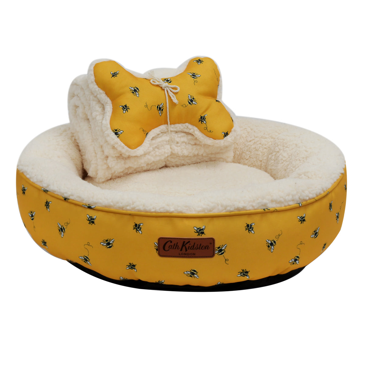Cath Kidston Bee Print Donut Bed Bundle
