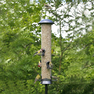 Cj Adventurer Metal Seed Feeder Gunmetal 6 Port Lge 55cm
